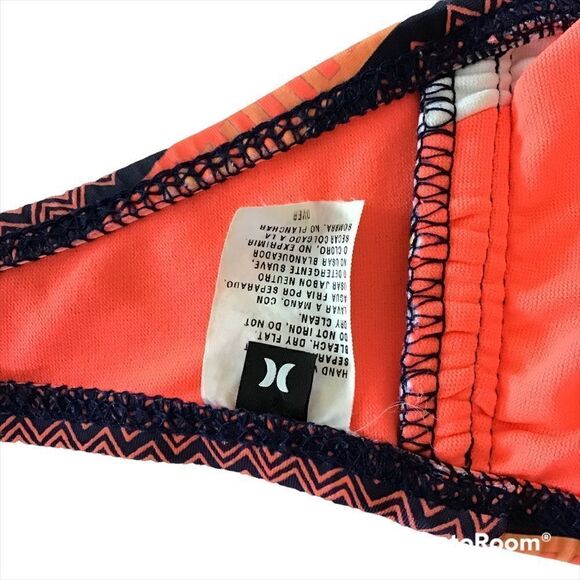 Hurley Pink Tribal Print Bandeau Swim Top - Picture 4 of 5